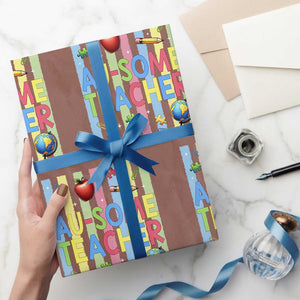 Special Ed Teacher Autism Acceptance Wrapping Paper Roll Au Some Teacher