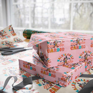 Special Education Wrapping Paper Roll Walkie Calls Are My Cardio Inspirational ABA SPED TS02 Light Pink Print Your Wear