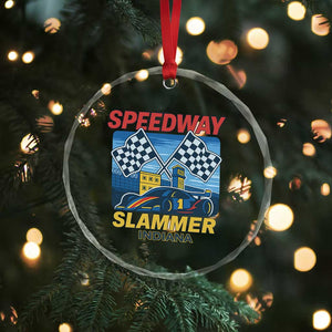 Speedway Slammer 2025 Crystal Glass Ornament Indiana Alcatraz Vintage Racing Graphic TS02 Print Your Wear