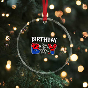 Spider Birthday Boy Crystal Glass Ornament Bday Spiders Party TS02 Print Your Wear