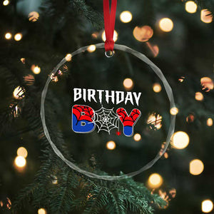 Spider Birthday Boy Crystal Glass Ornament Bday Spiders Party TS02 Print Your Wear