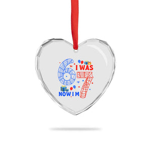 Spider Boy I Was 6 Now I Am 7 Heart Crystal Glass Ornament Seventh Birthday Gift TS12 Print Your Wear