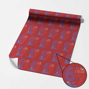 Spider Boy I Was 6 Now I Am 7 Wrapping Paper Roll Seventh Birthday Gift TS12 Red Print Your Wear
