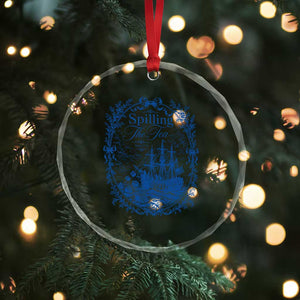 Spilling The Tea Since 1773 Boston Tea Party Crystal Glass Ornament Funny Historical Toile Graphic American History Humor TS02 Print Your Wear