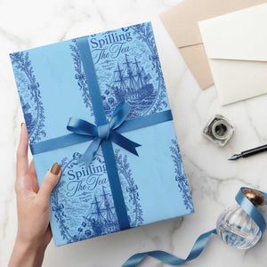 Spilling The Tea Since 1773 Boston Tea Party Wrapping Paper Roll Funny Historical Toile Graphic American History Humor