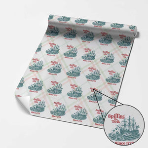 Spilling The Tea Since 1773 Wrapping Paper Roll American History Gift