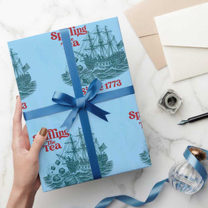Spilling The Tea Since 1773 Wrapping Paper Roll American History Gift