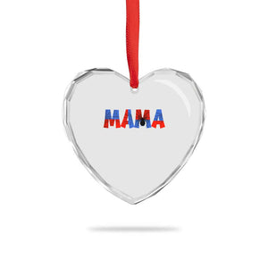 Spooky Mama Spider Web Heart Crystal Glass Ornament Cute Halloween Mom Gift