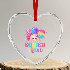 Squish Squad Kawaii Glitter Dumpling and Candy Graphic Heart Crystal Glass Ornament Cute Gummy Bear Popsicle