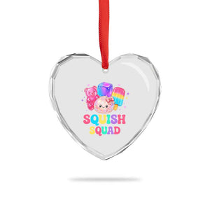Squish Squad Kawaii Glitter Dumpling and Candy Graphic Heart Crystal Glass Ornament Cute Gummy Bear Popsicle