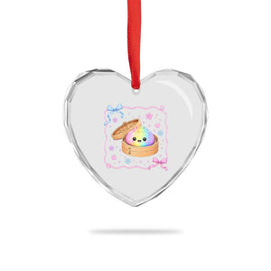 Squishy Lovers Heart Crystal Glass Ornament Cute Dumpling Graphic Coquette Bow Girls TS10 Print Your Wear
