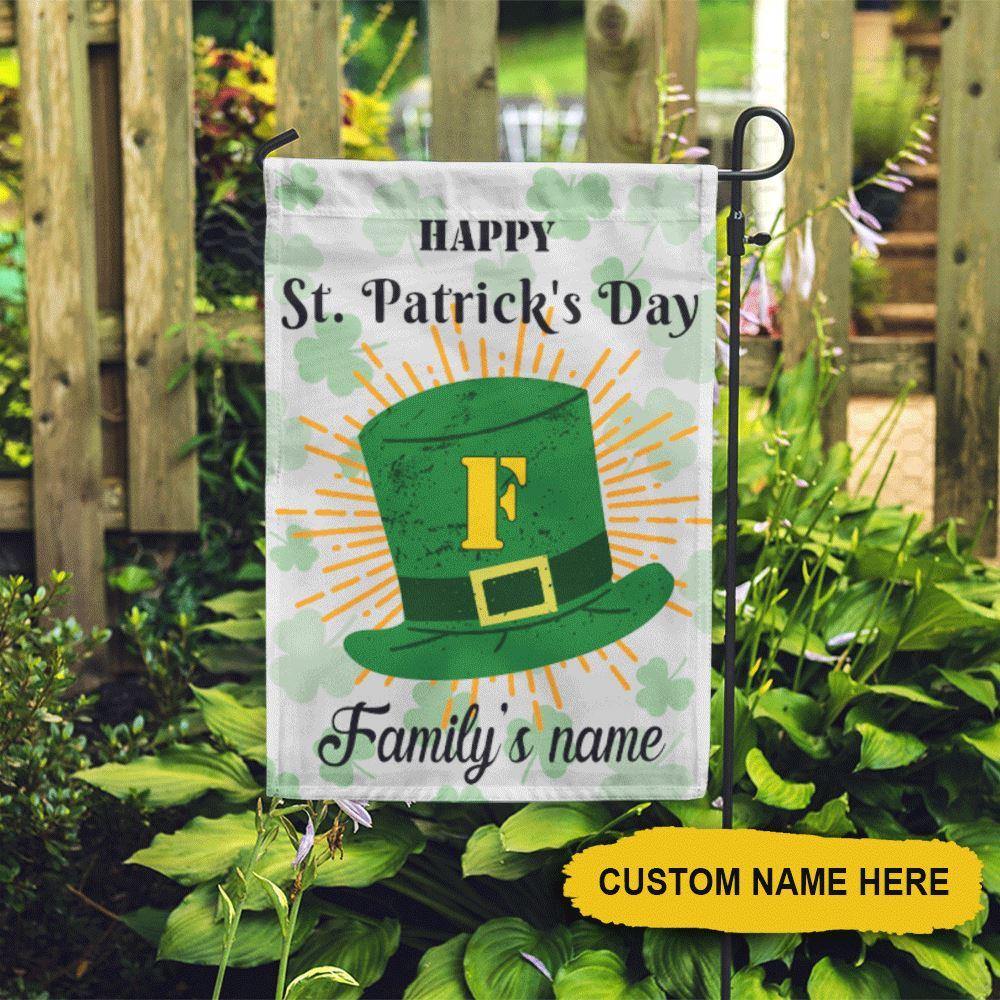 Personalized St Patricks Day Flag Shamrock Vibes CTM One Size Custom - Printyourwear