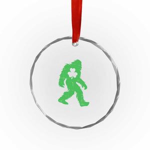 St Patricks Day Bigfoot Crystal Glass Ornament Sasquatch Lucky Shamrock TS02 Print Your Wear