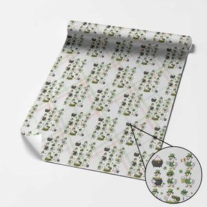 St Patricks Day Goose Crew Irish Celebration Wrapping Paper Roll TS12 Christmas Plaid Print Your Wear