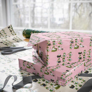 St Patricks Day Goose Crew Irish Celebration Wrapping Paper Roll TS12 Light Pink Print Your Wear