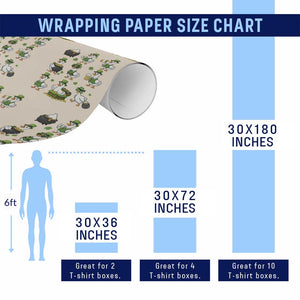 St Patricks Day Goose Crew Irish Celebration Wrapping Paper Roll TS12 Print Your Wear