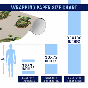 St Patricks Day Irish Darts Board Celebration Gift Wrapping Paper Roll TS12 Print Your Wear