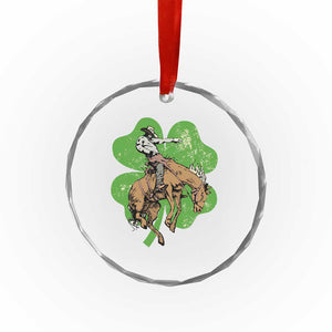 St Patrick's Day Lucky Cowboy Crystal Glass Ornament Retro Vintage Clover TS02 Print Your Wear