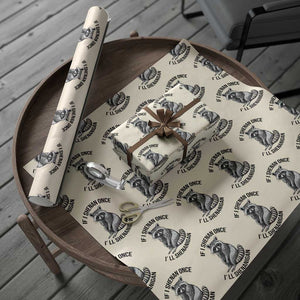 St Patricks Day Raccoon Meme Wrapping Paper Roll If I Shenan Once I'll Shenanigan TS02 Beige Print Your Wear
