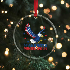 Stand With Minneapolis Crystal Glass Ornament American Eagle Protest Gift TS12 Print Your Wear