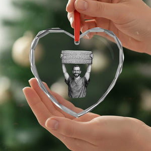 Stand With Minneapolis Heart Crystal Glass Ornament Alex Pretti Memorial ICU Nurse Support TS12 Print Your Wear