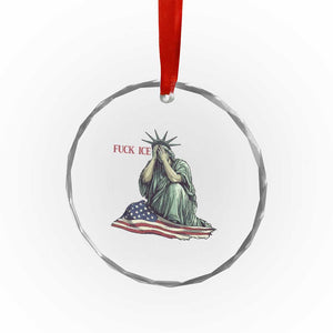 Statue of Liberty Anti ICE Deportation Human Rights Protest Crystal Glass Ornament TS14 Print Your Wear