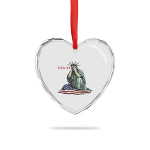 Statue of Liberty Anti ICE Deportation Human Rights Protest Heart Crystal Glass Ornament TS14 Print Your Wear