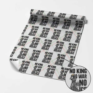 Statue Of Liberty Freedom Protest Wrapping Paper Roll No Kings No Wars No Ice TS12 Christmas Plaid Print Your Wear