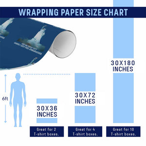 Statue of Liberty Ghost Wrapping Paper Roll Are We Great Yet Cause I Just Feel Embarrased TS02 Print Your Wear