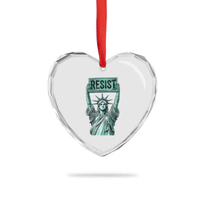 Statue of Liberty Resist Heart Crystal Glass Ornament Retro TS02 Print Your Wear