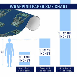 Statue of Liberty Resist Wrapping Paper Roll Retro TS02 Print Your Wear