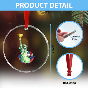Statue Of Liberty Soccer Cup Crystal Glass Ornament USA Soccer Lover Gift TS12 Print Your Wear