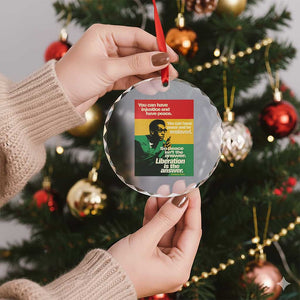 Stokely Carmichael Quote Crystal Glass Ornament You Can Have Injustice And Have Peace And Be Enslaved TS11 Print Your Wear