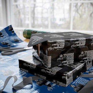 Stokely Carmichael Quote Wrapping Paper Roll You Can Have Injustice And Have Peace And Be Enslaved Black History Month TS11 Black Print Your Wear