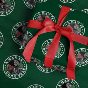 Stokely Carmichael Wrapping Paper Roll A Man Is Born Free Kwame Ture Civil Rights Leader TS11 Green Print Your Wear