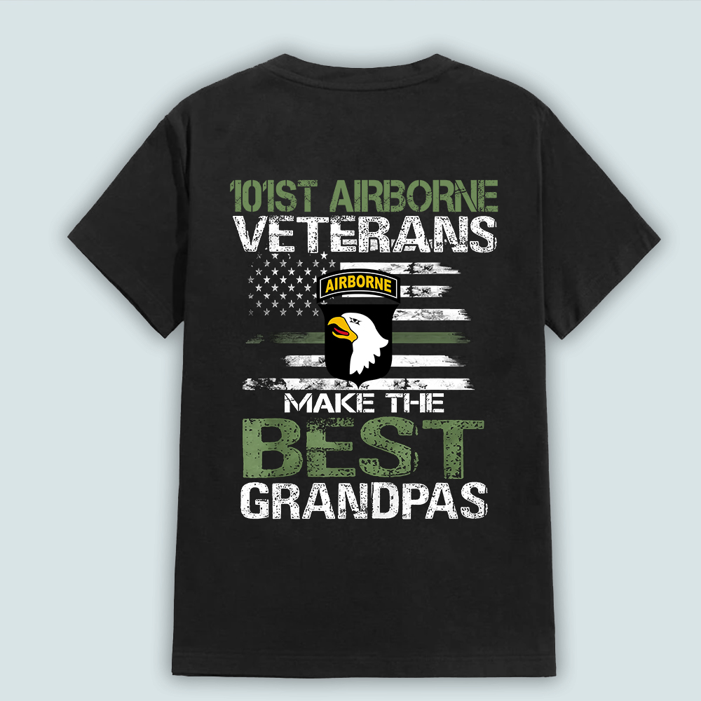 Personalized Veteran T Shirt Veteran Make The Best Grandpas CTM Custom - Printyourwear
