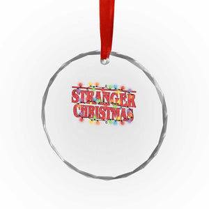 Stranger Christmas Crystal Glass Ornament Funny Xmas Alphabet Neon Lights Movie TS11 Print Your Wear