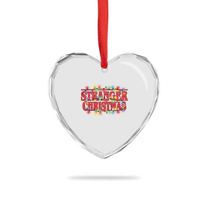 Stranger Christmas Heart Crystal Glass Ornament Funny Xmas Alphabet Neon Lights Movie TS11 Print Your Wear