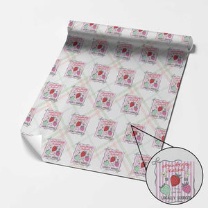 Strawberry Festival Wrapping Paper Roll Summer Fruit Vibes TS14 Christmas Plaid Print Your Wear
