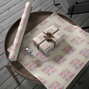 Striped One School Year Later Wrapping Paper Roll Funny Goose Teacher Summer TS14 Beige Print Your Wear