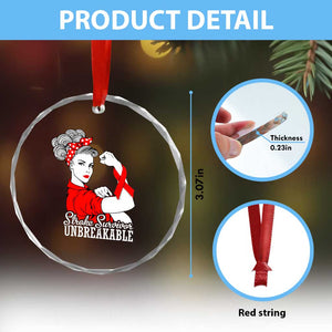 Stroke Survivor Unbreakable Crystal Glass Ornament Stroke Awareness Gift TS11 Print Your Wear