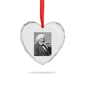 Strong Black History Leader Heart Crystal Glass Ornament Frederick Douglass Empowerment TS12 Print Your Wear
