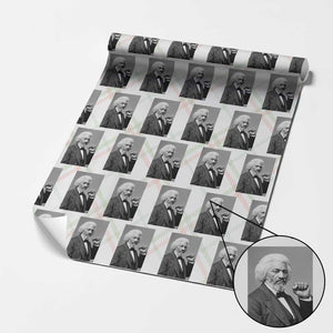 Strong Black History Leader Wrapping Paper Roll Frederick Douglass Empowerment TS12 Christmas Plaid Print Your Wear