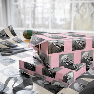Strong Black History Leader Wrapping Paper Roll Frederick Douglass Empowerment TS12 Light Pink Print Your Wear