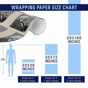 Strong Black History Leader Wrapping Paper Roll Frederick Douglass Empowerment TS12 Print Your Wear