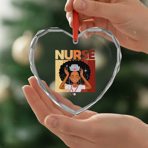 Strong Black Nurse Heart Crystal Glass Ornament Black History Medical Professional Gift TS12 Print Your Wear