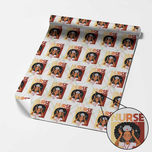 Strong Black Nurse Wrapping Paper Roll Black History Medical Professional Gift TS12 Christmas Plaid Print Your Wear