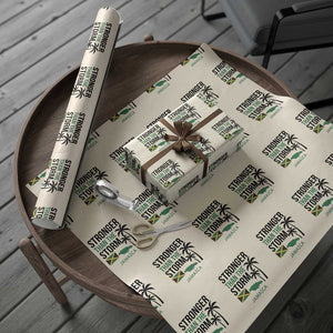 Stronger Than The Storm Jamaica Wrapping Paper Roll Resilience and Hope Hurricane Awareness TS02 Beige Print Your Wear