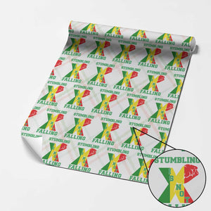 Stumbling Is Not Falling Wrapping Paper Roll African American Black History Month TS12 Christmas Plaid Print Your Wear