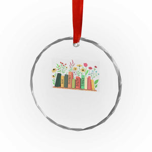 Subtle FDT 8647 Crystal Glass Ornament Foxtrots Deltas Tangos Book Lovers Flower TS02 Print Your Wear